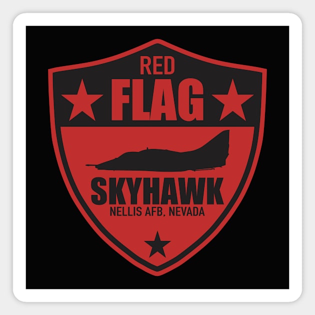 A-4 Skyhawk Red Flag Magnet by Tailgunnerstudios